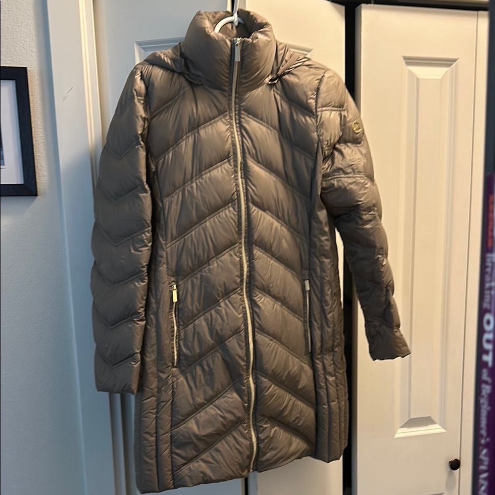 Michael Kors Women's Taupe Quilted Jacket